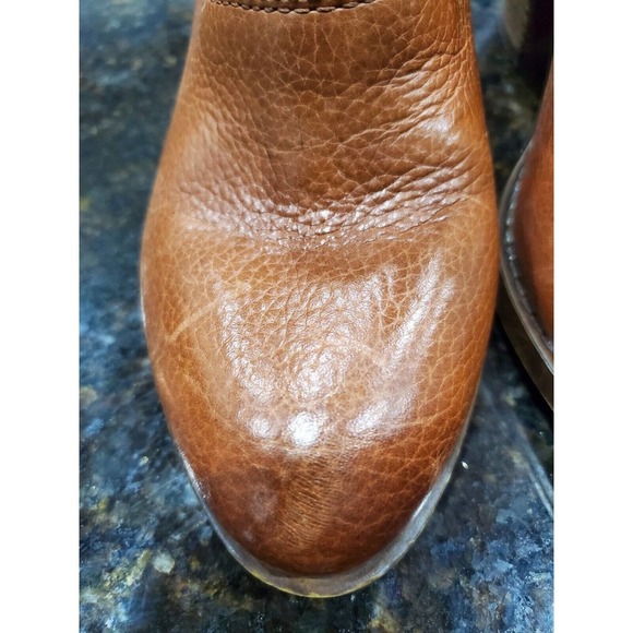 Lucky Brand Women's Ehllen Tan Leather Heeled Ankle Booties Size US 8.5M - Picture 3 of 12